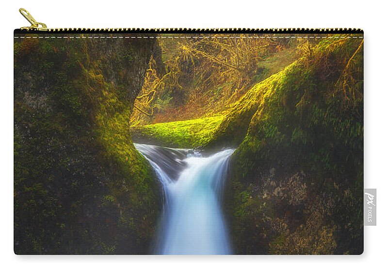 Waterfall Zip Pouch featuring the photograph Blueberry Punch by Darren White