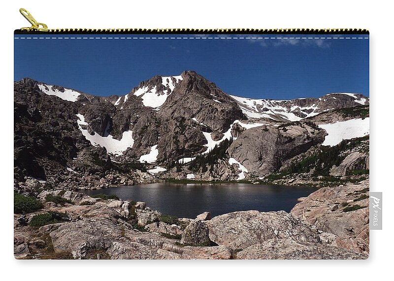 Tranquil Zip Pouch featuring the photograph Bluebird Lake by Tranquil Light Photography
