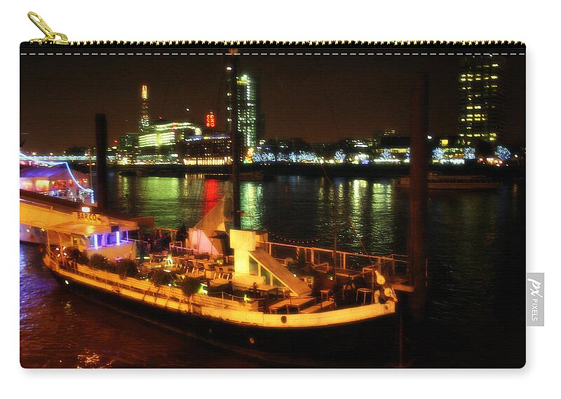 London Zip Pouch featuring the photograph Boats on Thames - London by Doc Braham