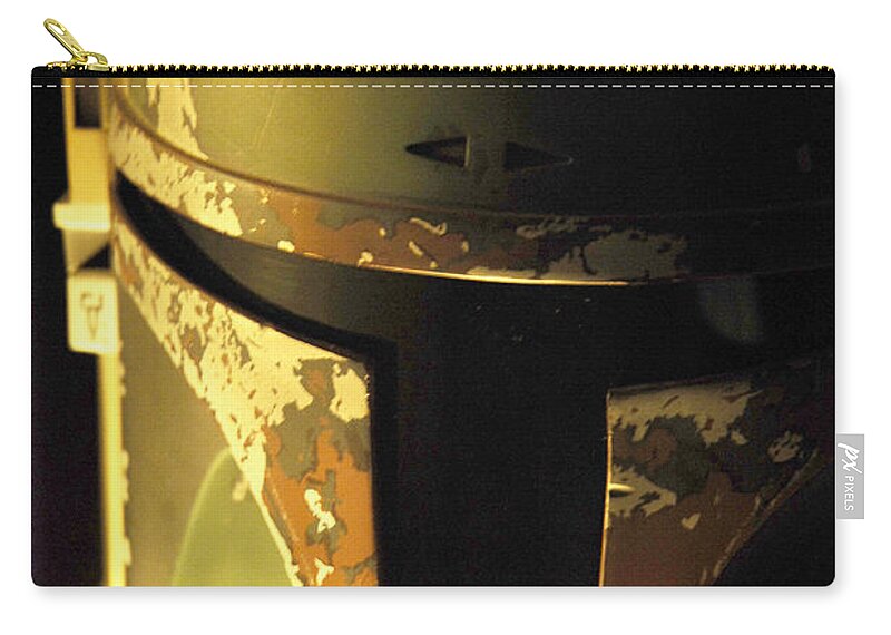 Boba Zip Pouch featuring the photograph Boba Fett Helmet 124 by Micah May