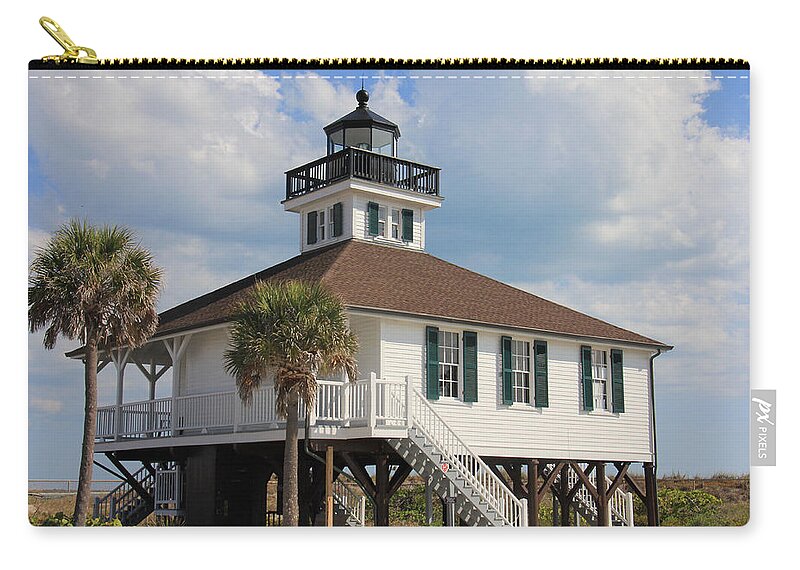 Lighthouse Zip Pouch featuring the photograph Boca Grande by Rosalie Scanlon
