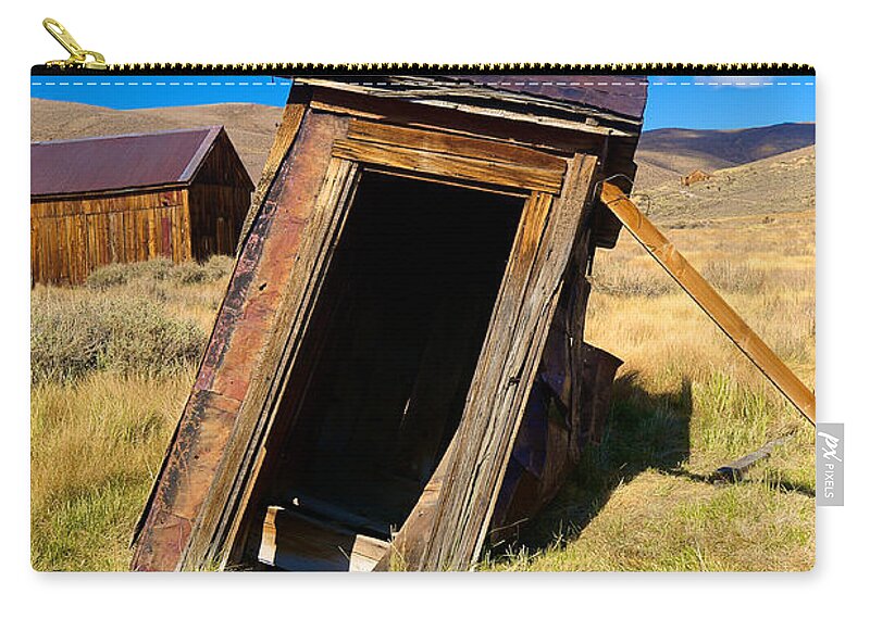 Bodie State Historical Park Zip Pouch featuring the photograph Bodie 13 by Richard J Cassato