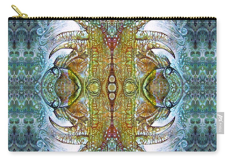 bogomil Variations Carry-all Pouch featuring the digital art Bogomil Variation 14 - Otto Rapp and Michael Wolik by Otto Rapp