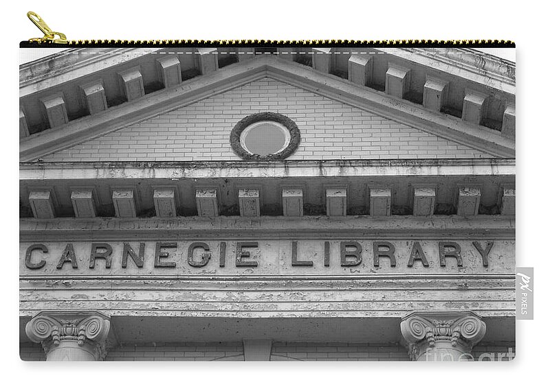 Carnegie Library Zip Pouch featuring the photograph Book Worm by Michael Krek