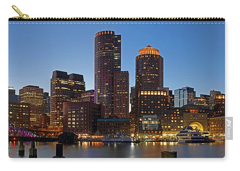 Boston Zip Pouch featuring the photograph John Joseph Moakley United States Courthouse by Juergen Roth