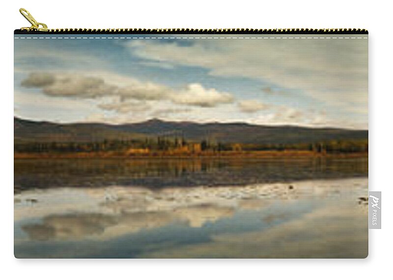 Gravel Lake Zip Pouch featuring the photograph Boundless by Priska Wettstein