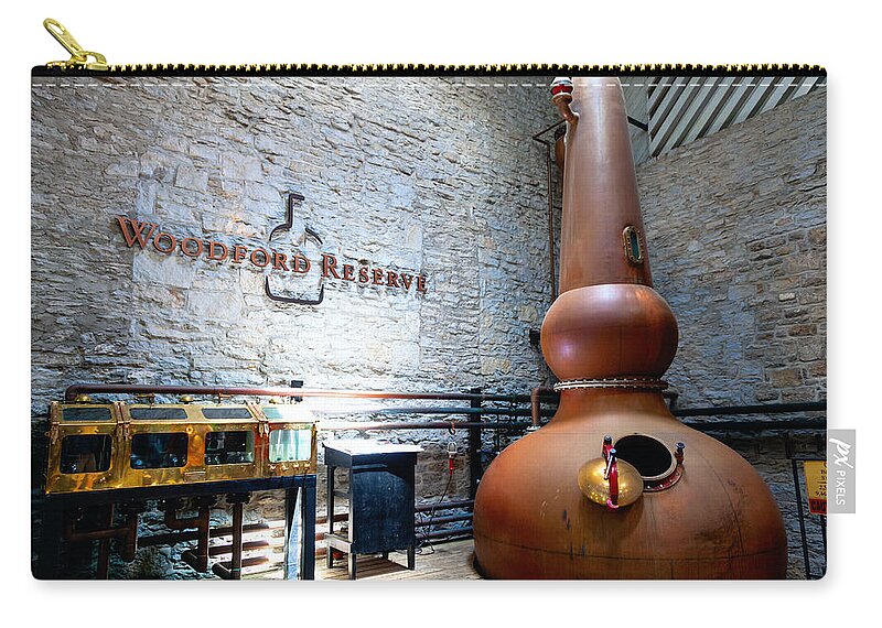 Distillery Zip Pouch featuring the photograph Bourbon distillery by Alexey Stiop