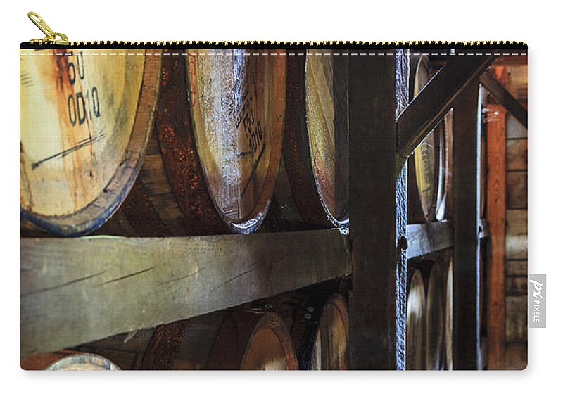 Kentucky Zip Pouch featuring the photograph Bourbon warehouse by Alexey Stiop