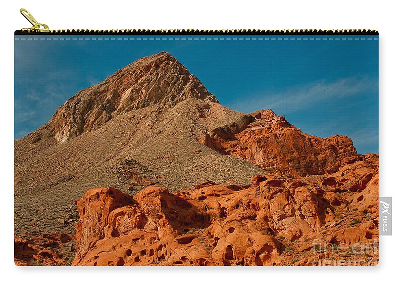 Nature Zip Pouch featuring the photograph Bowl Of Fire, Nevada by Mark Newman