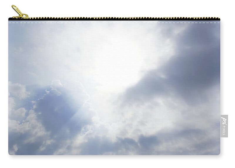Sunlight Zip Pouch featuring the photograph Breakthrough by Laurie Perry