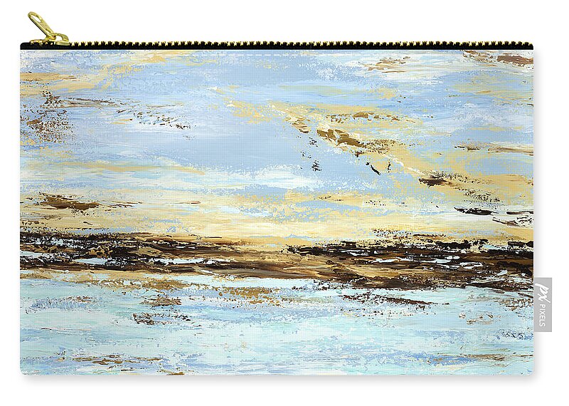 Costal Carry-all Pouch featuring the painting Breakwater by Tamara Nelson