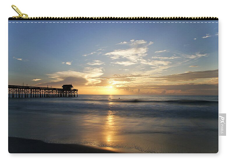Cocoa Beach Zip Pouch featuring the photograph Breathtaking Cocoa Beach by Brian Kamprath