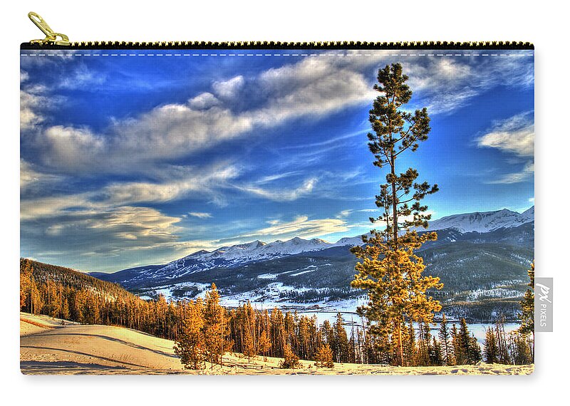 Colorado Zip Pouch featuring the photograph Breckenridge Skies by Scott Mahon