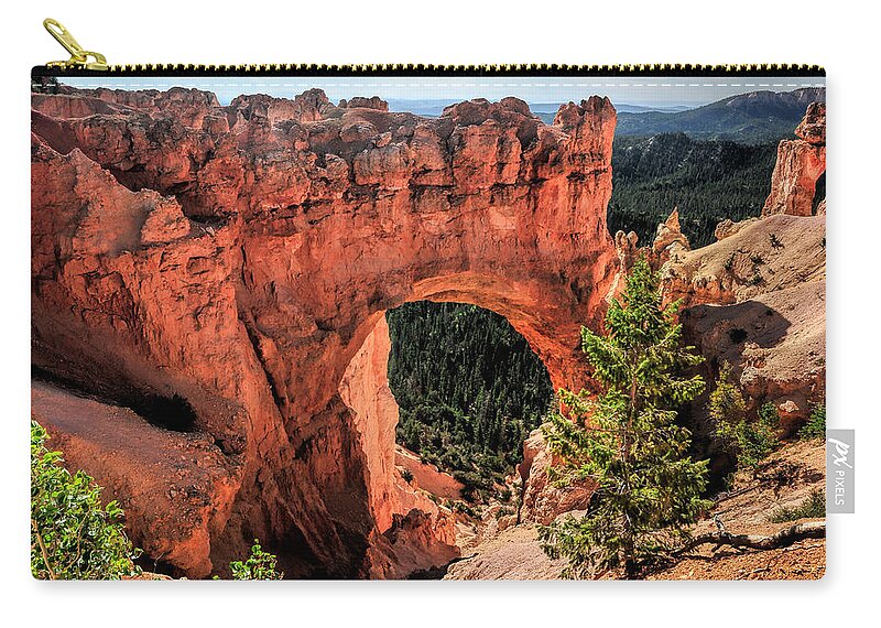 Bryce Canyon Zip Pouch featuring the photograph Bryce Canyon Arches by Ginger Wakem