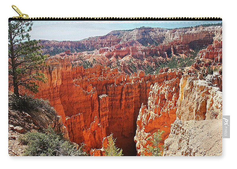 Bryce Canyon Zip Pouch featuring the photograph Bryce Canyon Many Features by Tom Janca