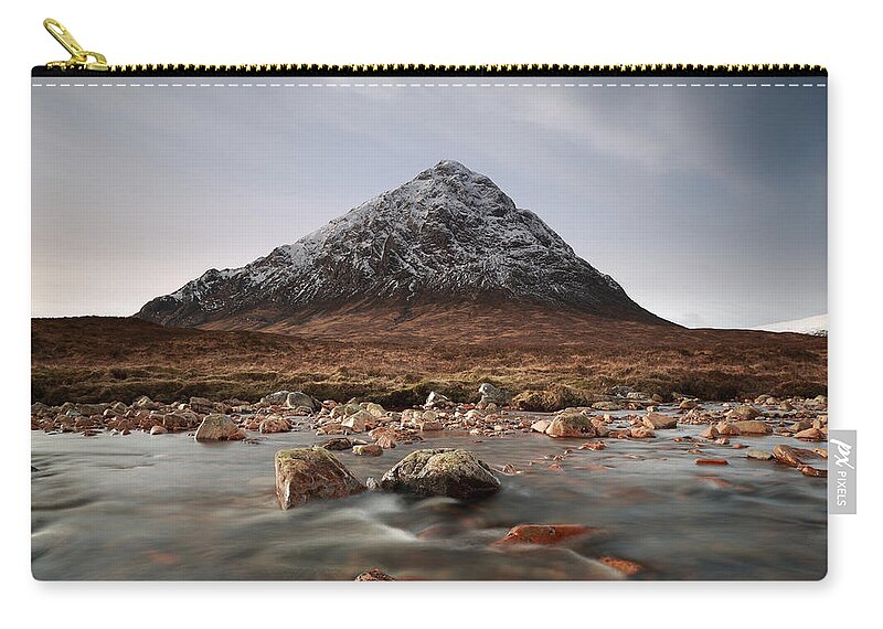 Buachaille Etive Mor Zip Pouch featuring the photograph Buachaille Etive Mor by Maria Gaellman