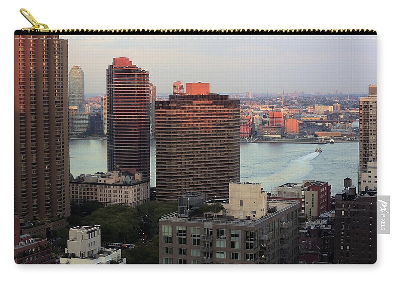 Tranquility Zip Pouch featuring the photograph Buildings Of Midtown Manhattan With by Bruce Yuanyue Bi