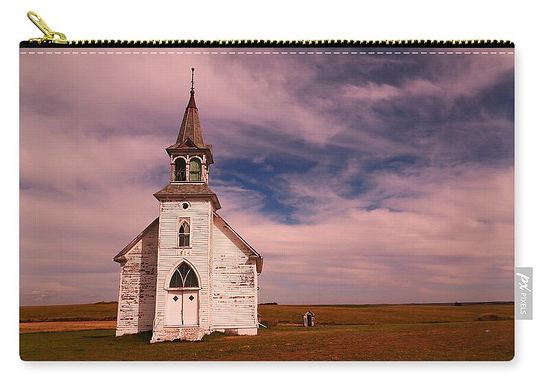 Churches Zip Pouch featuring the photograph Built in nineteen fourteen by Jeff Swan