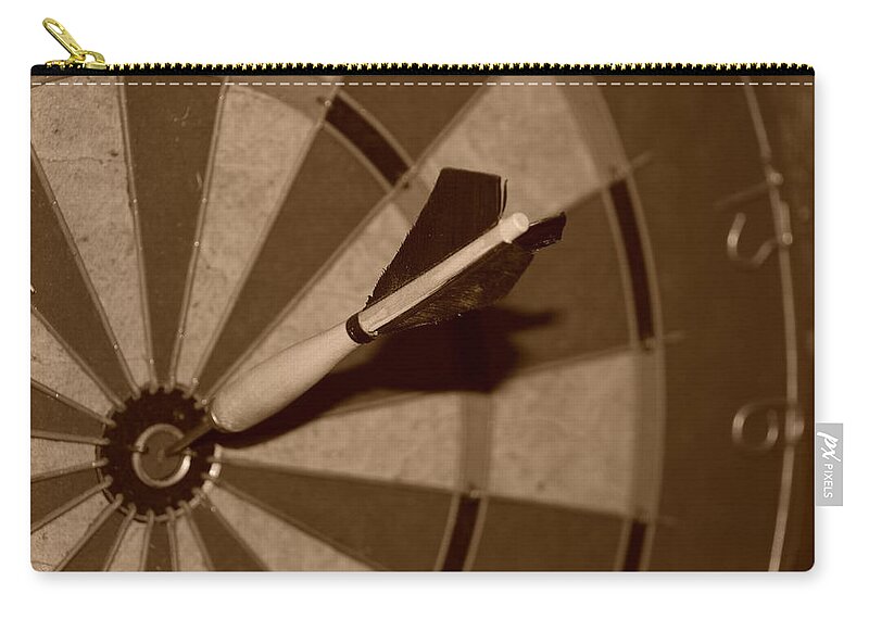 Macro Zip Pouch featuring the photograph Bullseye Baby by Rob Hans