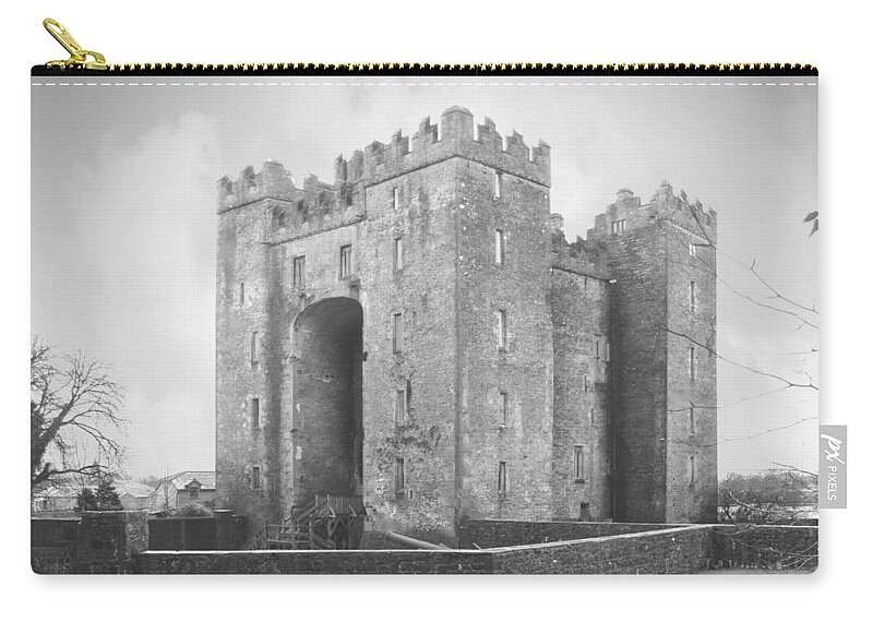 Bunratty Castle Zip Pouch featuring the photograph Bunratty Castle - Ireland by Mike McGlothlen