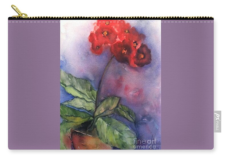 Orchards Zip Pouch featuring the painting Bursting with Pride by Sherry Harradence