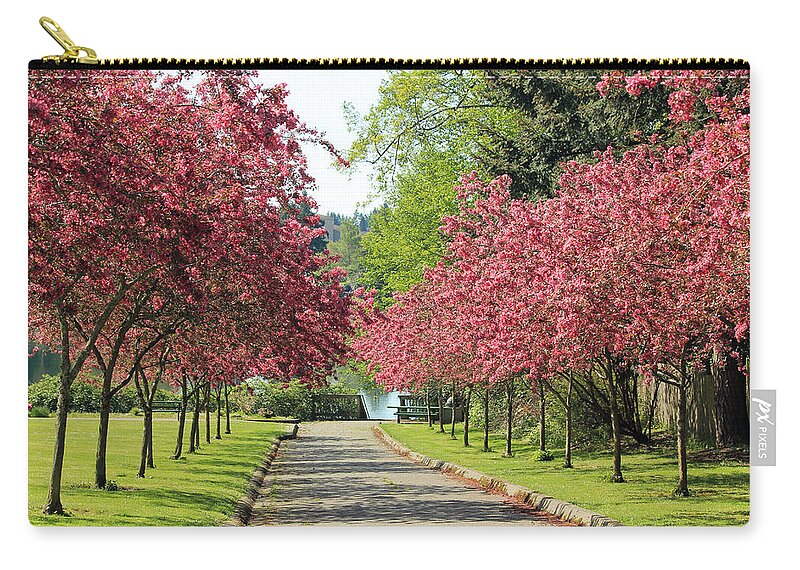 Grass Zip Pouch featuring the photograph Bursting with Spring by E Faithe Lester