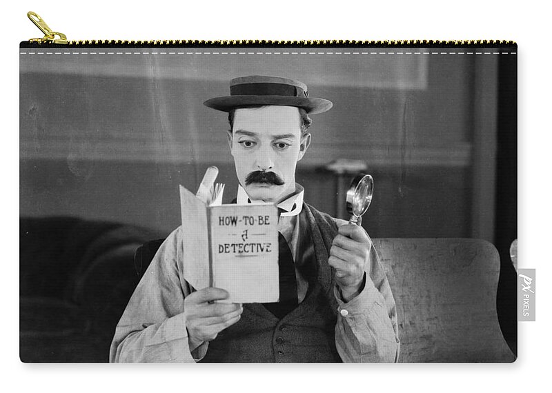 Buster Keaton In Sherlock Jr Carry All Pouch For Sale By Georgia Fowler Buster Keaton In Sherlock Jr Carry All Pouch For Sale By Georgia Fowler