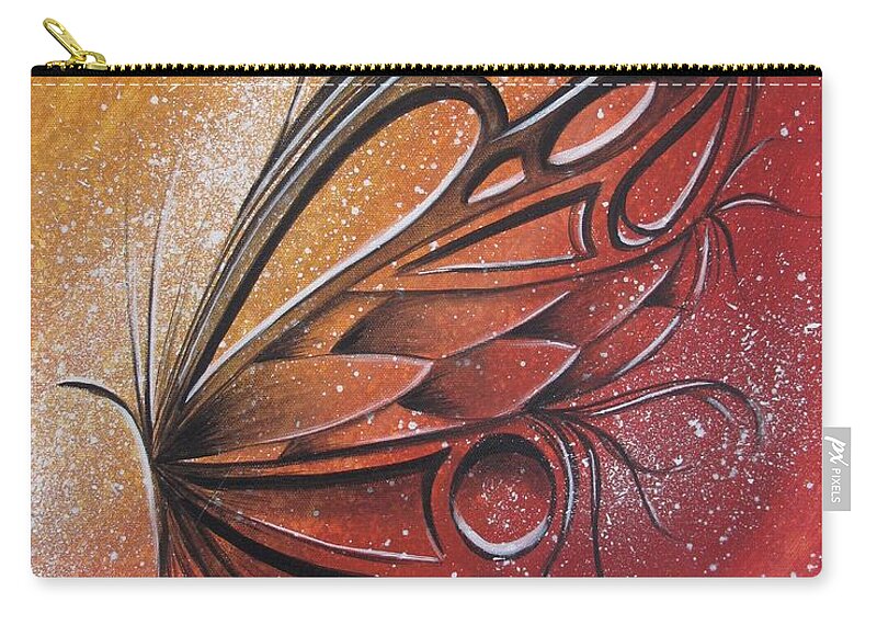 Reina Zip Pouch featuring the painting Butterfly 6 by Reina Cottier