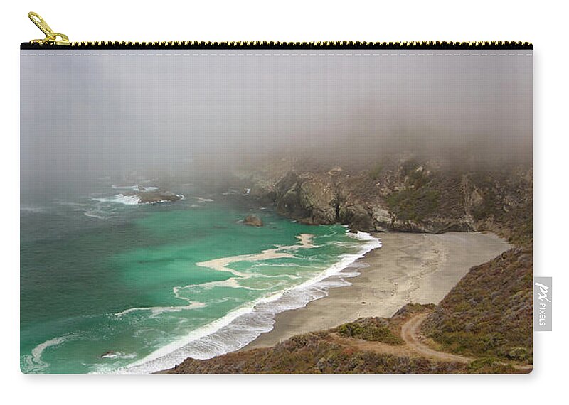 Monterey Zip Pouch featuring the photograph Cabrillo Sea Fog by David Beebe