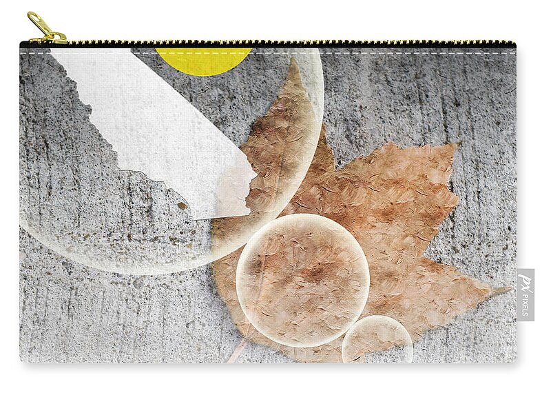 Abstract Zip Pouch featuring the mixed media California Dreaming 2 by Andee Design