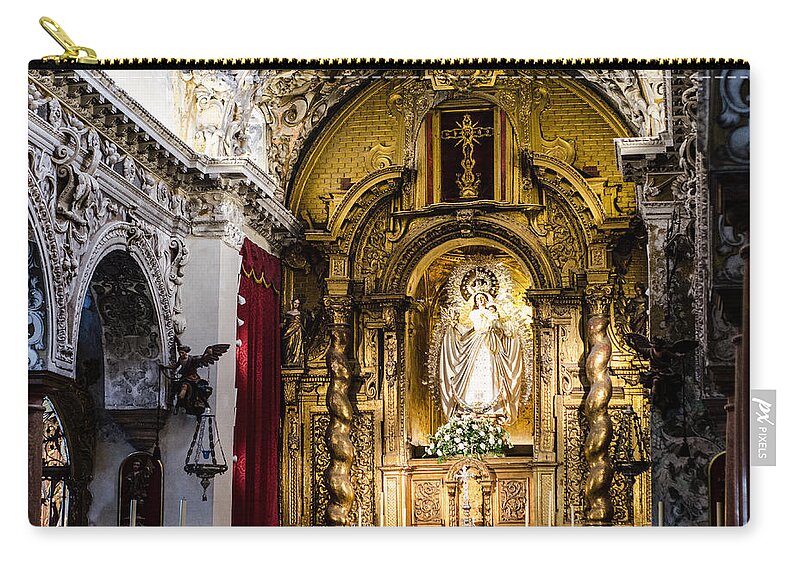 Seville Zip Pouch featuring the photograph Call of God by AM FineArtPrints