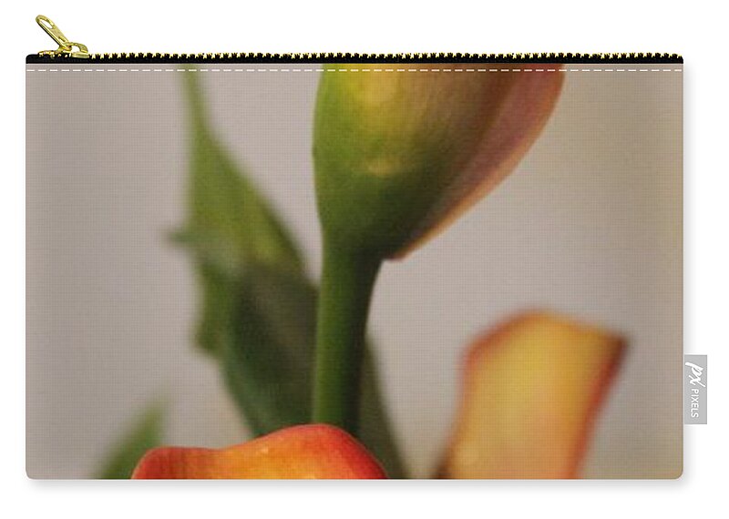 Flower Zip Pouch featuring the photograph Calla Lilies by Cathy Lindsey