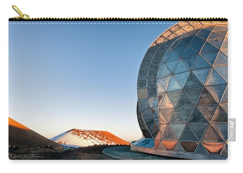 Landscapes Zip Pouch featuring the photograph Caltech Submillimeter Observatory by Jim Thompson