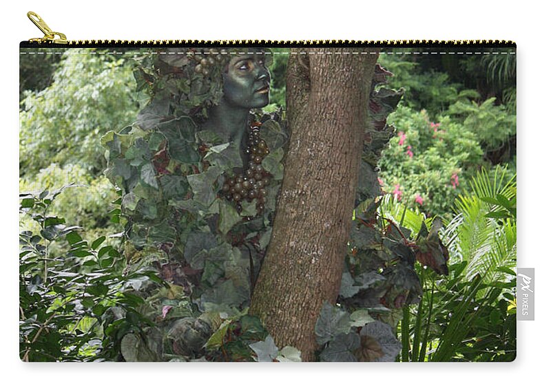 Animal Kingdom Zip Pouch featuring the photograph Camouflaged Exotic Creature by David Nicholls