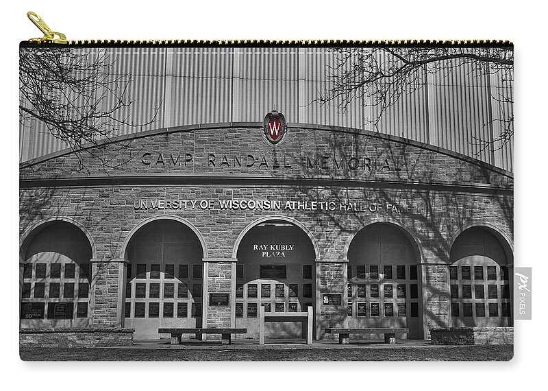 Badger Carry-all Pouch featuring the photograph Camp Randall - Madison by Steven Ralser