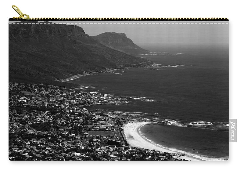 South Africa Zip Pouch featuring the photograph Camps Bay Cape Town by Aidan Moran