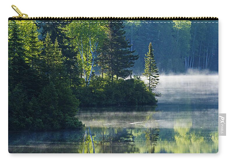Mont Zip Pouch featuring the photograph Canadian Summer Morning by Mircea Costina Photography
