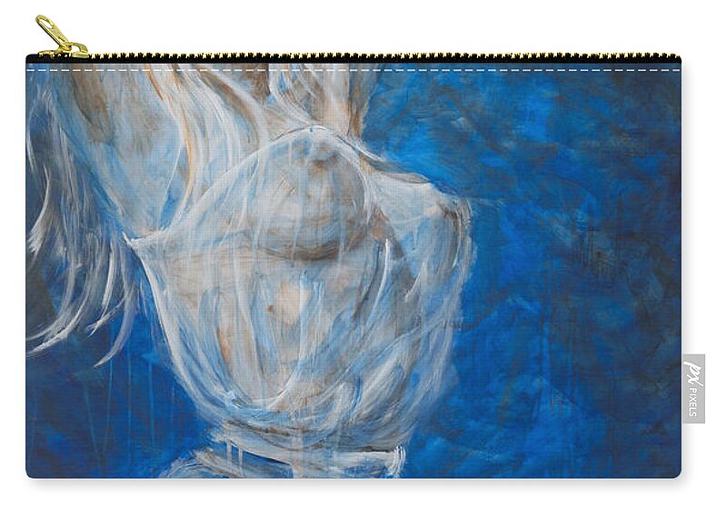 Dance Zip Pouch featuring the painting Can't Stop The Party II by Nik Helbig