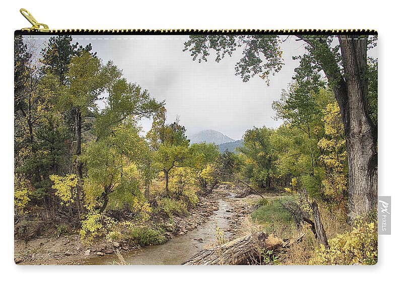 Fall Foliage Zip Pouch featuring the photograph Canyon Gazing by James BO Insogna