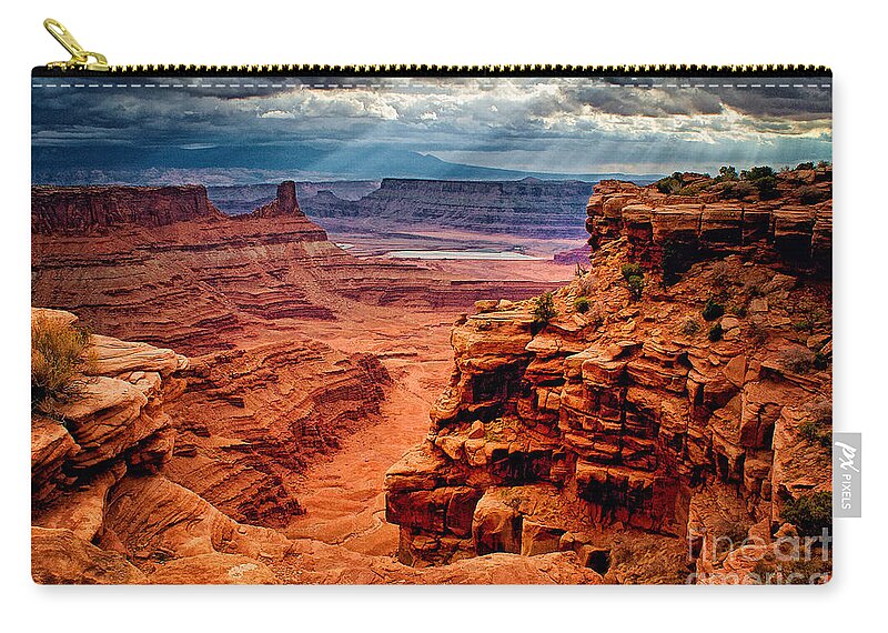 Canyonlands After The Storm Zip Pouch featuring the photograph Canyonlands After the Storm by Priscilla Burgers