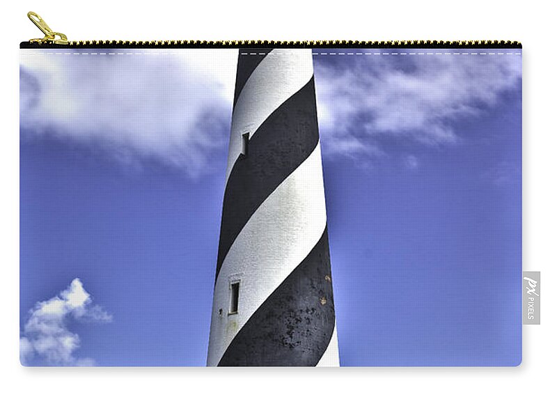 Cape Hatteras Light Zip Pouch featuring the photograph Cape Hatteras Lighthouse by Georgia Clare