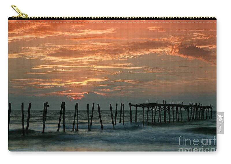 Ocean Zip Pouch featuring the photograph Cape May by Nicki McManus