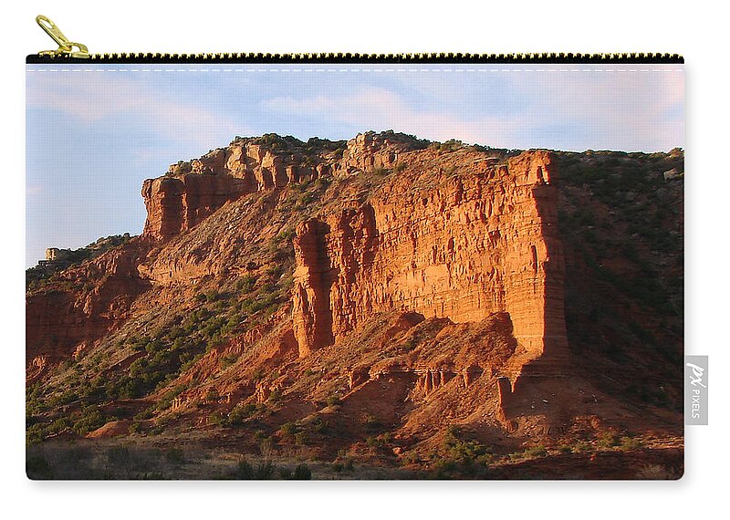 Nature Zip Pouch featuring the photograph Caprock Canyon by Linda Cox