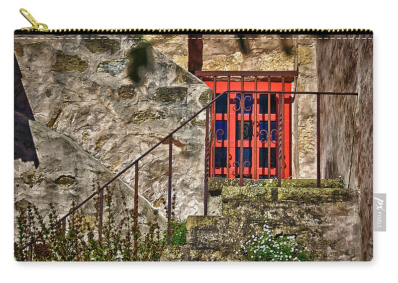 Carmel Mission California Zip Pouch featuring the photograph Carmel Mission 10 by Ron White