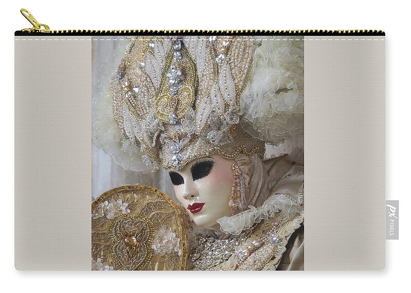 Prott Zip Pouch featuring the photograph Carnevale di Venezia 70 by Rudi Prott