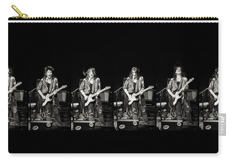 Carolyn Wonderland Zip Pouch featuring the photograph Carolyn Wonderland Rockin' by Darryl Dalton