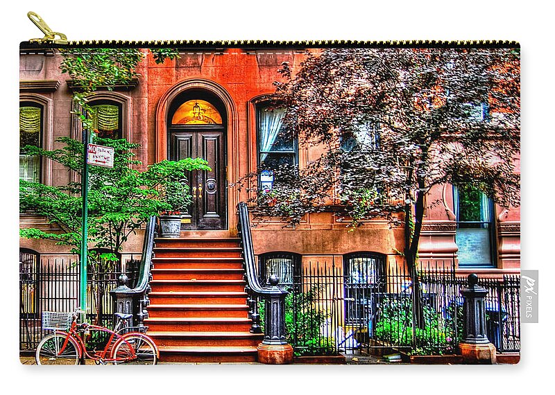 Sex And The City Zip Pouch featuring the photograph Carrie's Place - Sex and the City by Randy Aveille