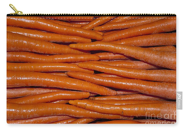 Carrot Zip Pouch featuring the photograph Carrots by William H. Mullins