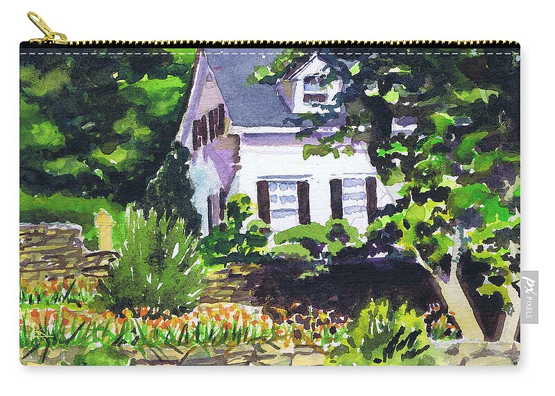 House Zip Pouch featuring the painting Casa Peligro by Susan Herbst