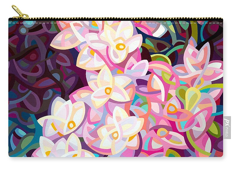 Vertical Carry-all Pouch featuring the painting Cascade by Mandy Budan